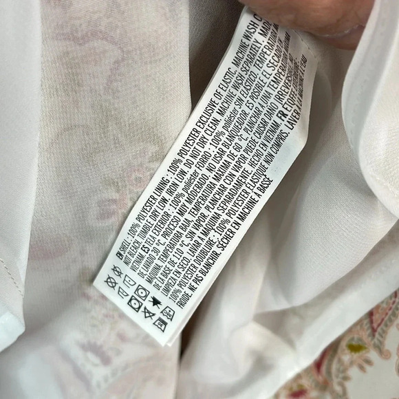 FOREVER 21 NWT Floral Paisley Print Chiffon Faux Wrap Dress Resort Collection S - Picture 12 of 14